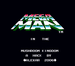 Mega Man in the Mushroom Kingdom Title Screen